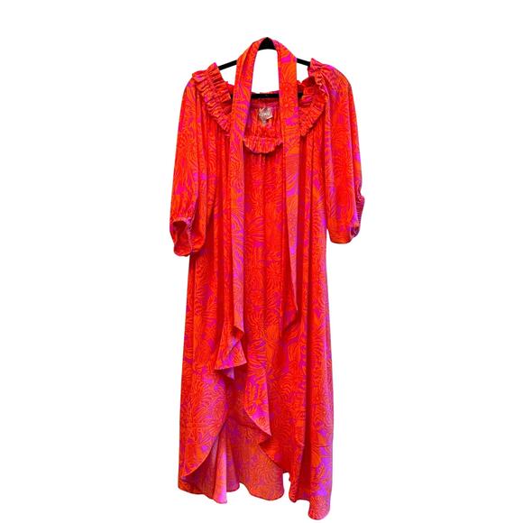 Show Me Your Mumu Bobbi Maxi Dress Orange Pink Dress Plus Size 2X NWOT - Picture 4 of 8